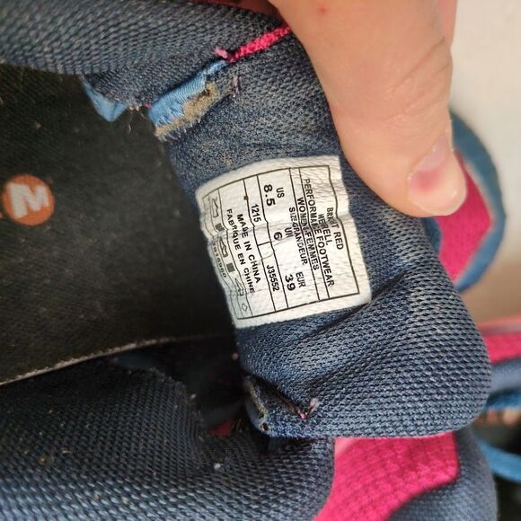 Merrell Women’s 8.5 Red All Out Terra Light Wash Walking Trail Running Shoes - Picture 7 of 10